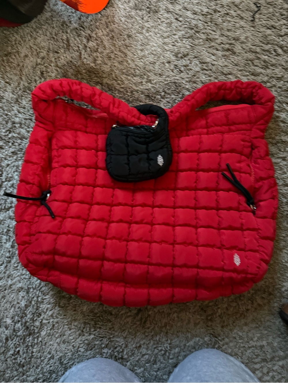Free People Quilted Carryall with Micro Pouch